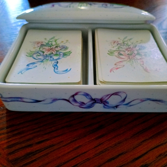 Horchow porcelain with complete cards vintage. - Picture 3 of 6